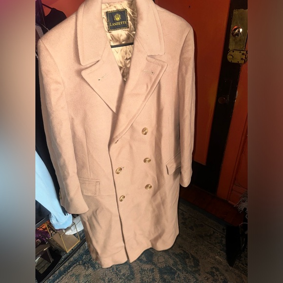 COPY - Tan double breasted wool peacoat - Picture 7 of 7